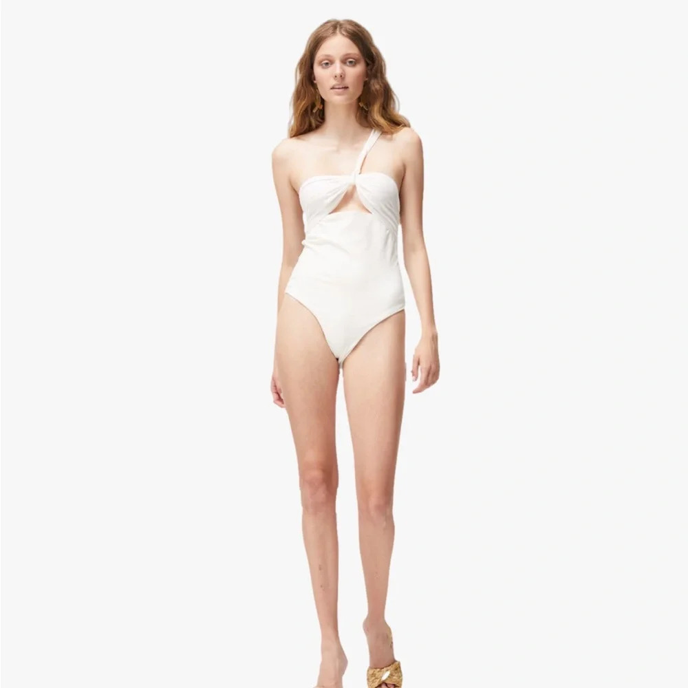 🏷️ New Atoir The Fleur Bodysuit in Natural Xsmall New womens Sleevless Tank Top